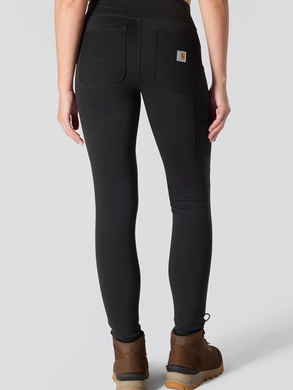 Carhartt Womens Black Force Fitted Lightweight Ankle Length Leggings Size L Tall - Picture 2 of 9
